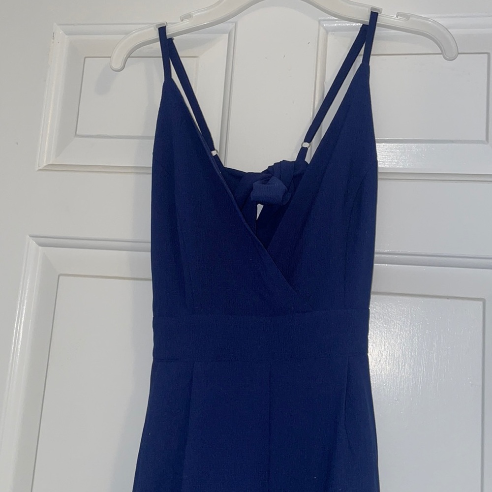 Blue jumpsuit